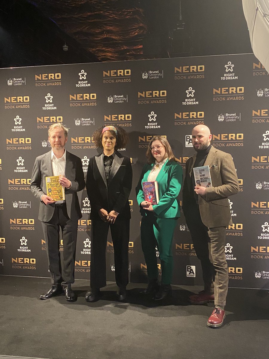 Our category winners are arriving at the @outernetglobal and looking fabulous on the red carpet 🤩 #NeroBookAwards @BernardineEvari @bethatintervals @michaelmagee__