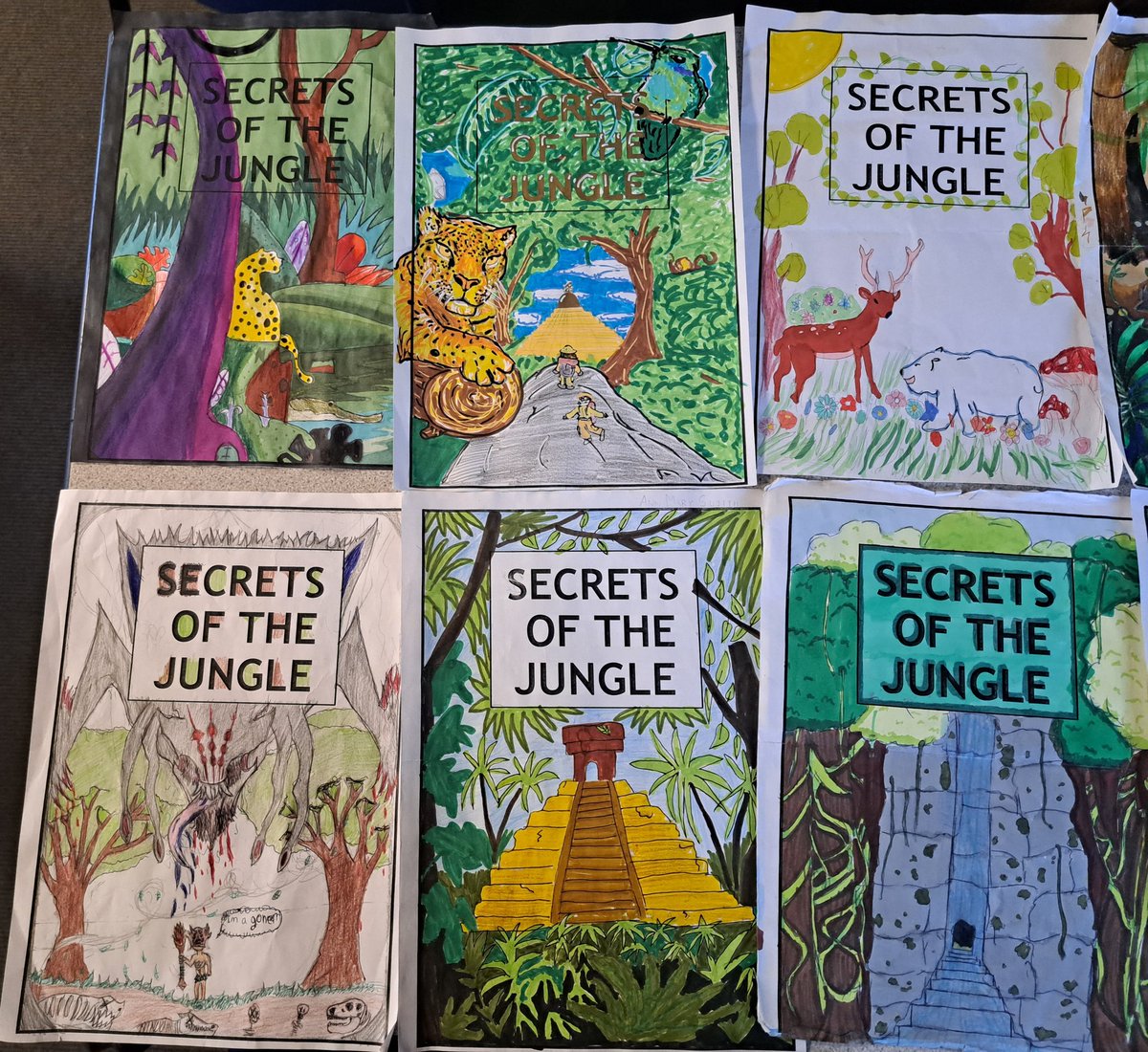 RachelKellie13's tweet photo. World Book Day Competition Entries are amazing! If any authors need a front cover designing I have lots of students available to hire!! ππ #worldbookdaycompetition #designafrontcover #amazingartwork https://t.co/4hgX61EFrE