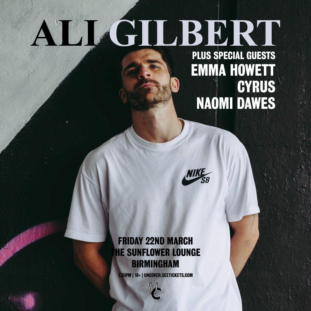 ONE WEEK TO GO 💙

<a href="/AliGilbert27/">Ali Gilbert Music</a> headlines The <a href="/Sunflowerlounge/">The Sunflower Lounge</a> on Friday, 22nd March, with special guests Emma Howett, Cyrus and Naomi Dawes 🎉

Tickets on sale now: bit.ly/3Ou3FoP