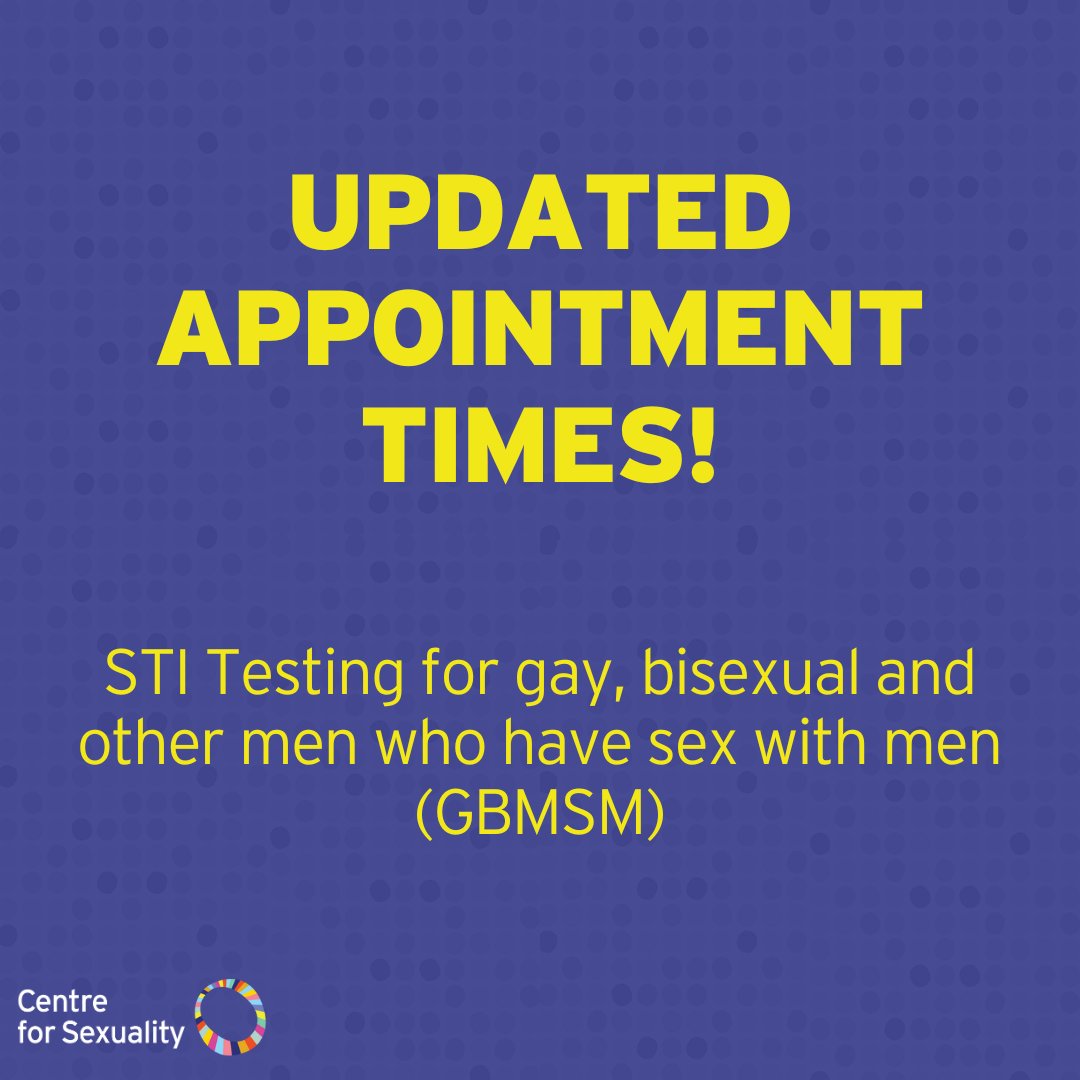 We've updated our appointment slots for STI testing to accommodate more clients!⁠ STI testing is a simple way to protect your health and that of your partners. Visit centreforsexuality.ca/programs-servi… for more information and to book your appointment. . . . . #yyc #stitesting #health
