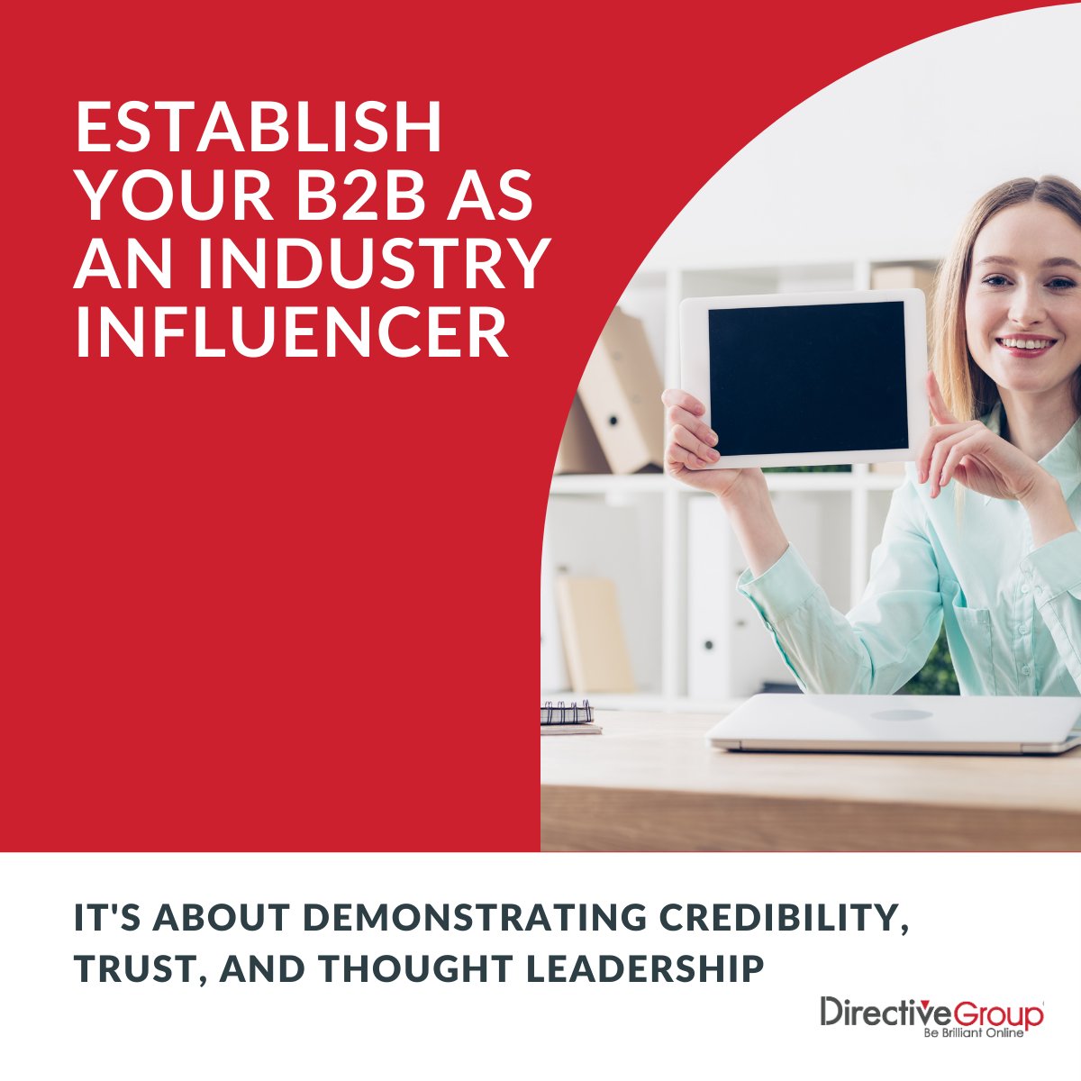 Looking to establish your B2B as an influencer in today’s fast-paced digital world? 1. Leverage your content. 2. Host live sessions with Q&As. 3. Collaborate with thought leaders. 🚀 Let’s connect to elevate your influence today! #B2BInfluencer #DigitalMarketing