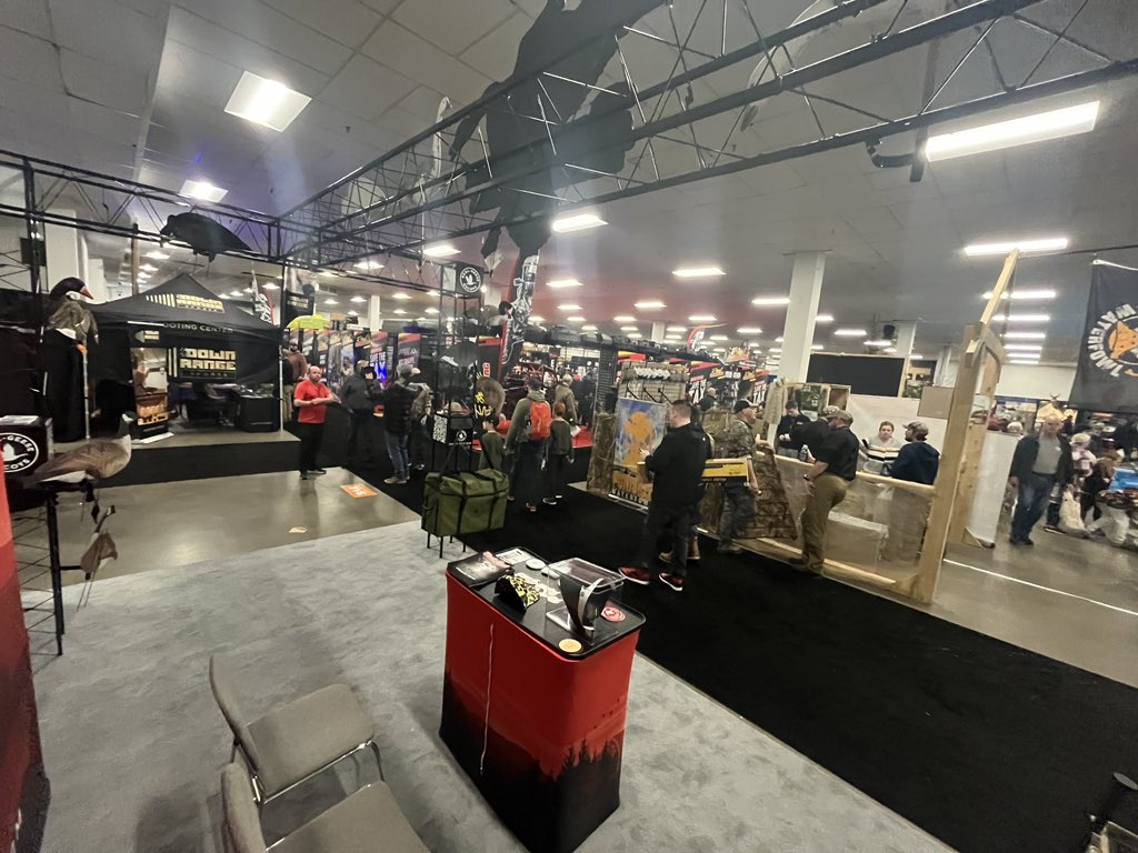 Toronto Sportsman show is wide open today.   Spot by our booth!