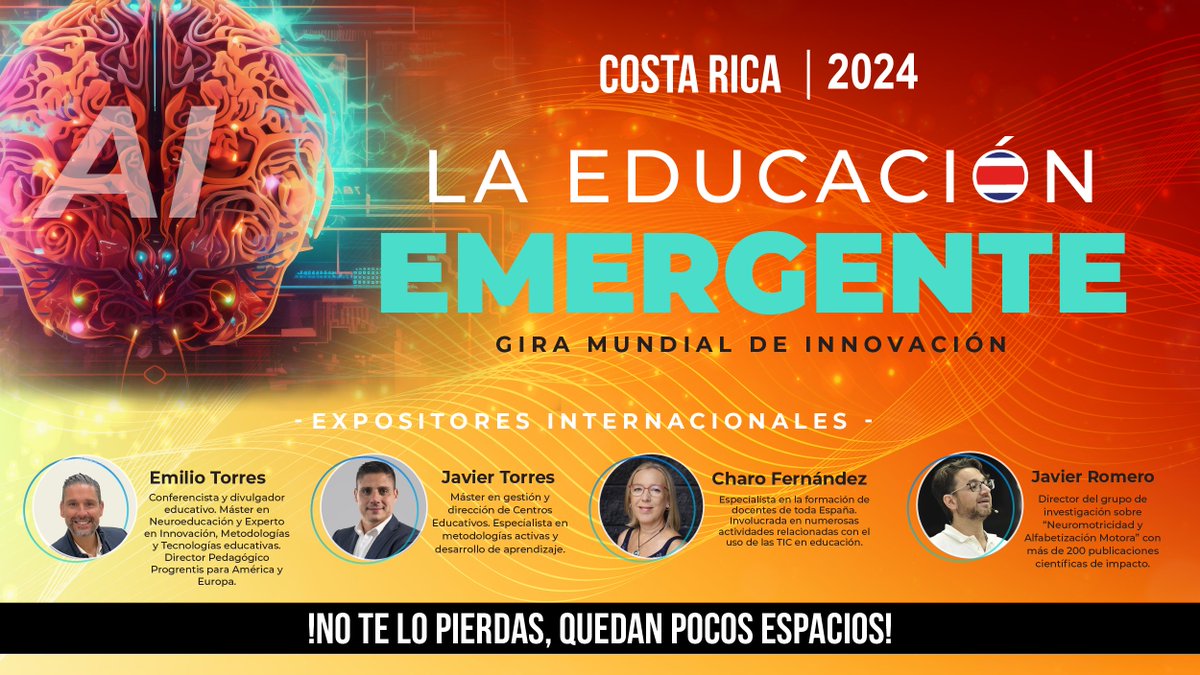 Explora la innovación educativa en la Gira Mundial de Innovación con 4 expertos internacionales en neuroeducación y metodologías activas. Aprovecha esta oportunidad única de aprendizaje.¡Regístrate y asegura un futuro educativo brillante

Registro: wa.link/ognhyz
