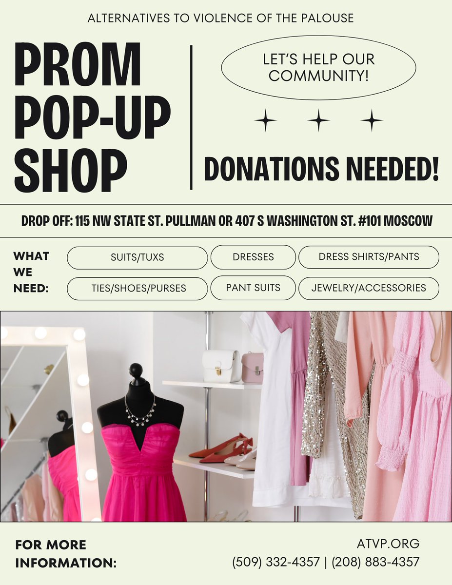 ATVPsupport's tweet photo. We need your support to make our prom pop up shop a success!!! Help us make prom dreams come true for those in need by donating today! Every little bit counts and together, we can make a big impact. Let's come together and spread the love for a night to remember. ❤ https://t.co/ZIsYmZcZV1