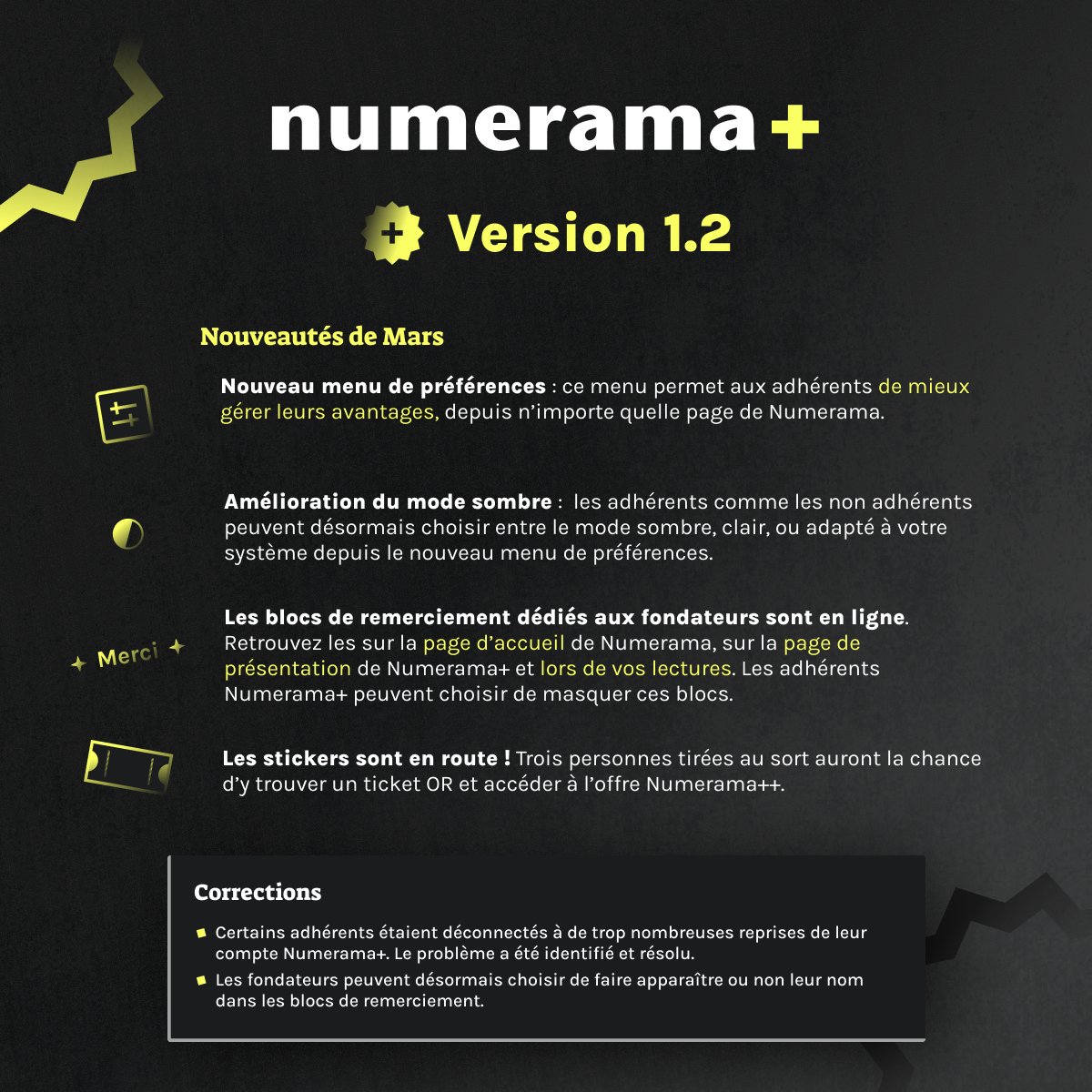 ➕ Découvrez les fonctionnalités de notre mise à jour de mars : Numerama+ 1.2.

Quelques surprises arrivent dans les prochaines semaines. On vous en dit + très vite !

Adhérer à Numerama+ : numerama.com/numeramaplus/