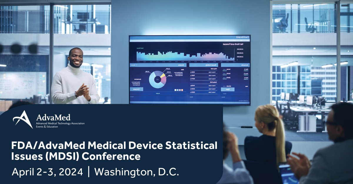The housing deadline for AdvaMed's Medical Device Statistical Issues Conference has been extended to this Friday! Don't miss this chance for a top-notch learning and networking experience. Book now and join us! More info: bit.ly/3veSGJB