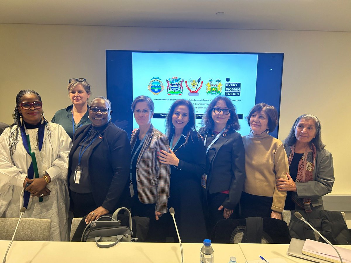 Magnificent event at #CSW68! w/ @antiguagov, Costa Rica, DRC & Sierra Leone. What an honor it was to have 4 UN Special Rapporteurs on violence against women and girls (current, former) gathered together. @UNSRVAW, @DubravkaSRVAW Rashida Manjoo, Dr. Yakın Ertürk.
