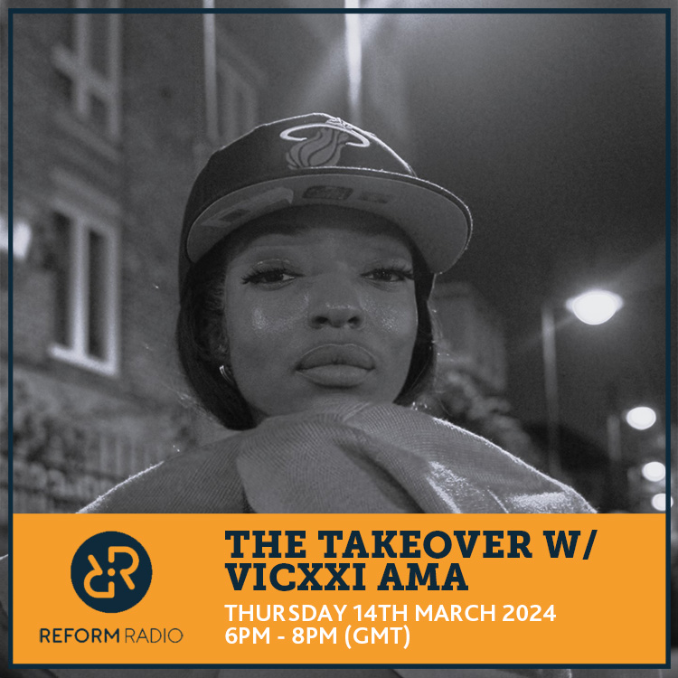 Up now, grime's rising star @vicxxiama delivers a fire 2 hour takeover mix, featuring music from leading grime labels & producers of the 2020s. Lock in for gritty snares, gunshots, gliding squares, military brass and daring strings. Live on reformradio.co.uk