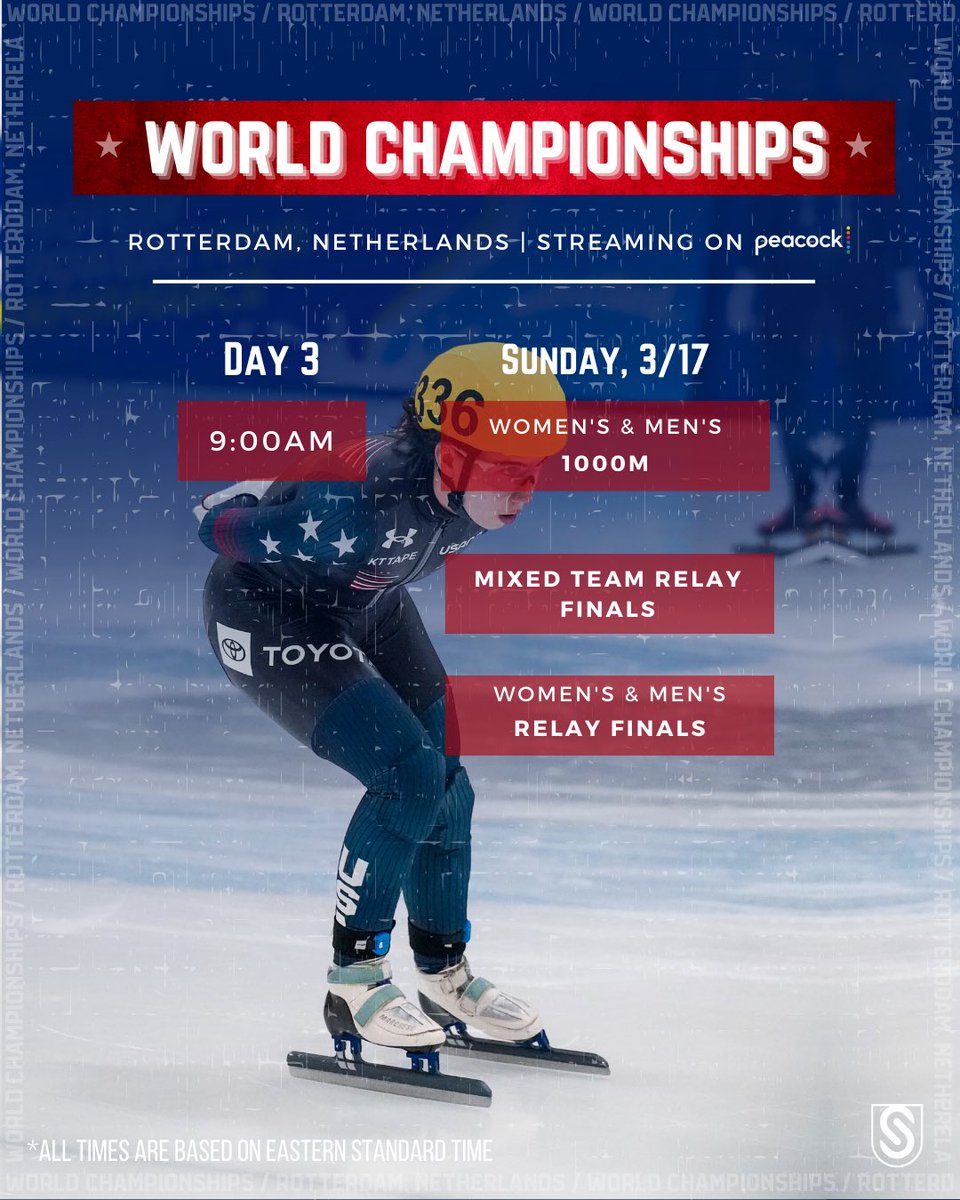 USSpeedskating's tweet photo. It’s time. World Championships begin tomorrow, are you ready? 🔥🙌 https://t.co/WCuG4jdZJD