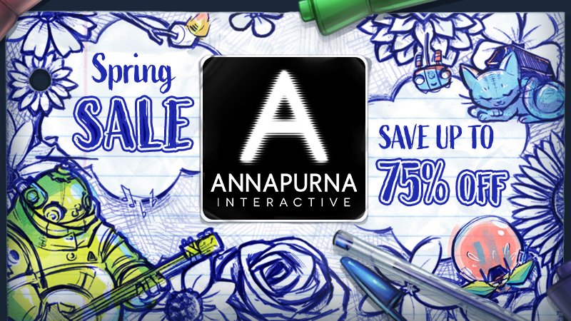 the Steam Spring Sale is here and we've got discounts on our entire library! check out the awesome art on our landing page too by <a href="/morehandclaps/">Lizzy Dawson</a> // bit.ly/AISteamSpringS…