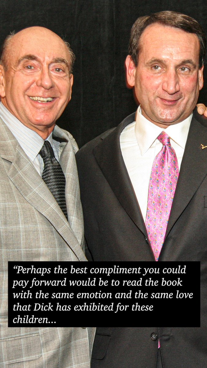 <a href="/TheVFoundation/">The V Foundation for Cancer Research</a> <a href="/espn/">ESPN</a> <a href="/JayBilas/">Jay Bilas</a> Coach K and I became close during the rise of <a href="/espn/">ESPN</a> and <a href="/DukeMBB/">Duke Men’s Basketball</a> but the depth of our bond is tied to Jimmy V and <a href="/TheVFoundation/">The V Foundation for Cancer Research</a>. He writes the foreword to my new book, “Until My Last Breath: Fighting Cancer With My Young Heroes.”