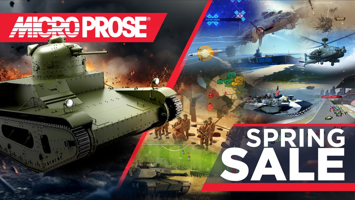 The Spring Sale is on!
Check out all the discounted MicroProse games here: store.steampowered.com/publisher/micr…

  #steam #pcgaming #pcgames #steamsale