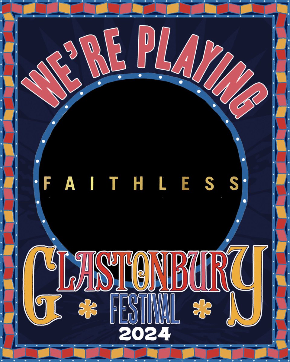 Delighted beyond belief to be headlining Thursday night at GLASTONBURY!! The first live band ever to do so … See you there @glastonbury #Glastonbury