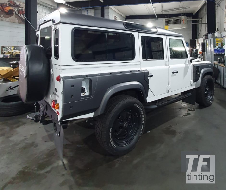 TFTinting's tweet photo. Take a look at our window tinting work on this Land Rover Defender! 💪

TF Tinting has been providing expert #window #tinting services for all types of vehicles in the #Leeds &amp; #Bradford area for over 20 years. Visit our website for a FREE quote today.

https://t.co/CcuOZY5PUi https://t.co/9X8PazIE2n