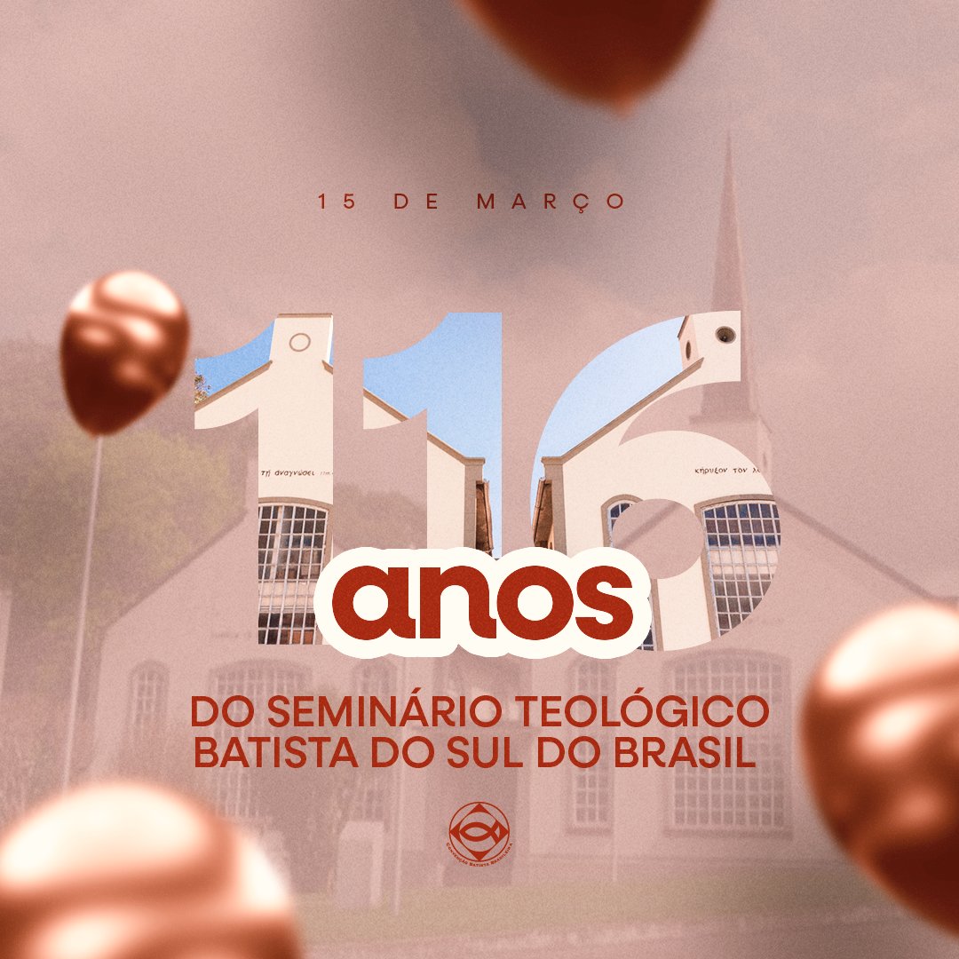 batistasdacbb's tweet photo. 116 ANOS DE TRADIÇÃO E EXCELÊNCIA NO ENSINO TEOLÓGICO 📚
Parabéns ao STBSB, pela jornada de capacitação em formar líderes vocacionados aos ministérios e pelo comprometimento na educação teológico-ministerial dos Batistas brasileiros.
#CBB #STBSB #116Anos https://t.co/CgESGmfpyq
