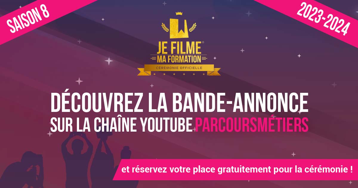 parcours_metier's tweet photo. 👀 Plongez dans l'ambiance de la Cérémonie Officielle en regardant la bande-annonce sur notre chaîne Youtube https://t.co/OXYj0B8a34
🎥 Vous y trouverez un avant-goût de ce qui vous attend !
#PARCOURSMETIERS #JEFILMEMAFORMATION #evenements #concours #formations https://t.co/zWgnnkaVlX