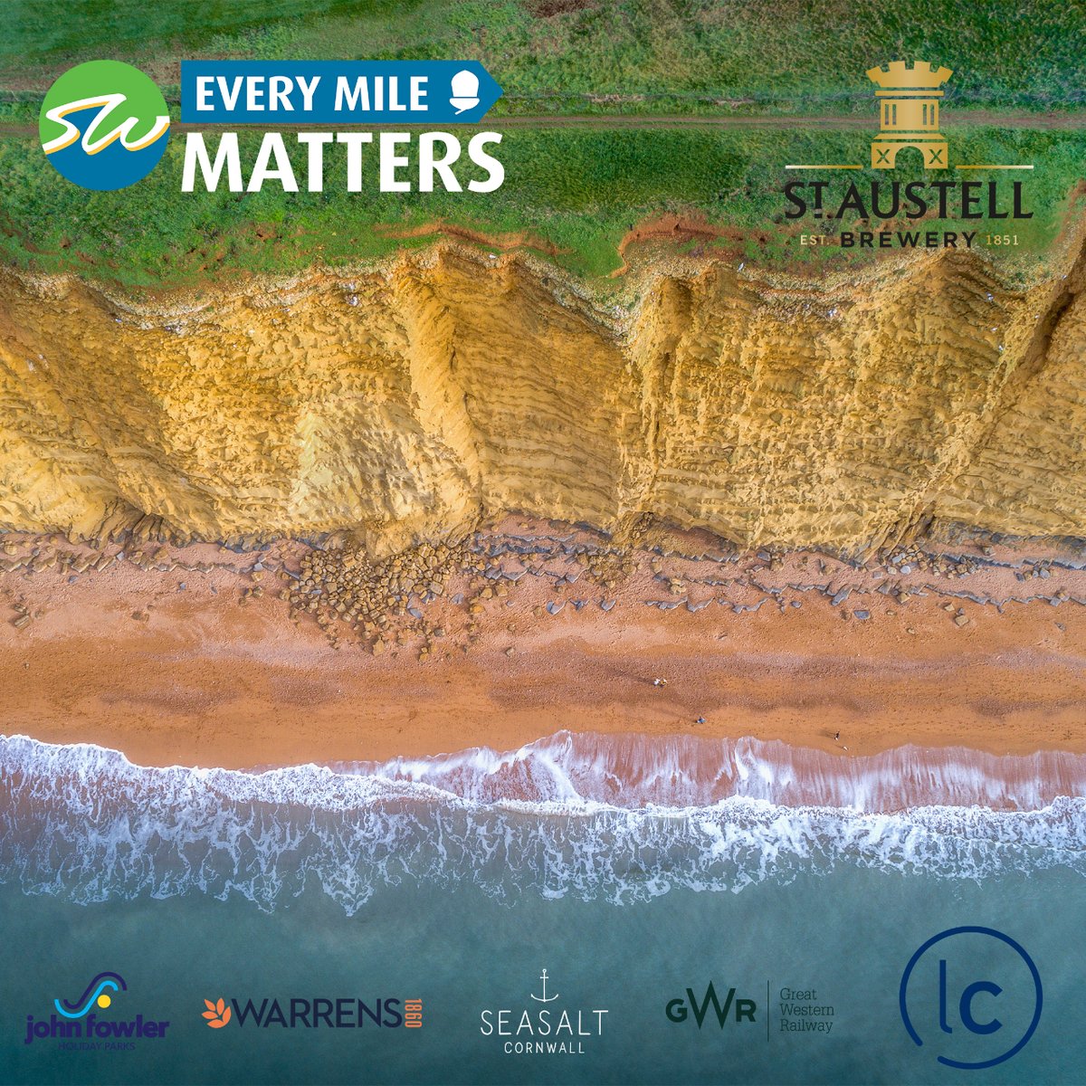 We're excited to launch our #EveryMileMatters 2024 campaign 👣 We aim to inspire people to make a difference and fundraise to protect the Path for now and future generations. Thanks to our headline sponsor @StAustellBrew  More info: southwestcoastpath.org.uk/love-the-coast… 📷 James Loveridge