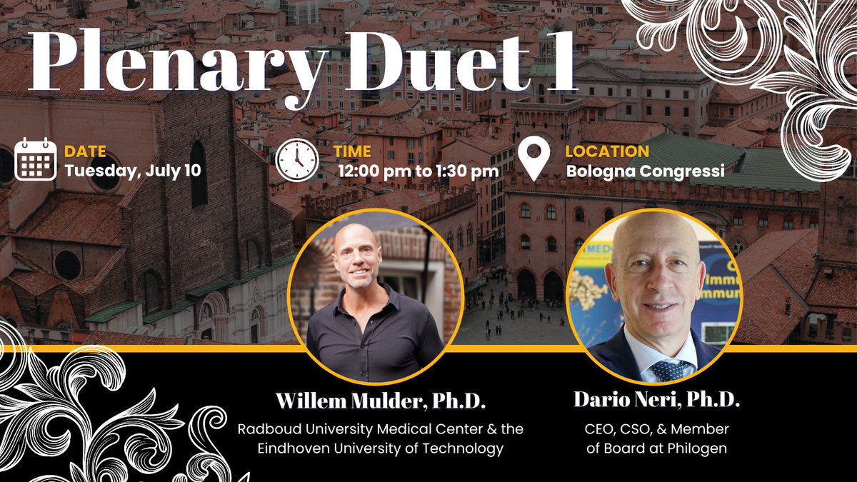 Meet the speakers of Plenary Duet 1! Register for #CRS2024: 👉ow.ly/LPVy50QTzbP CRS is excited to introduce Willem Mulder, Ph.D. and Dario Neri, PH.D. as our speakers for Plenary Duet 1. #controlledreleasesociety #crs #deliveryscience #pharma #drugdelivery #scientist