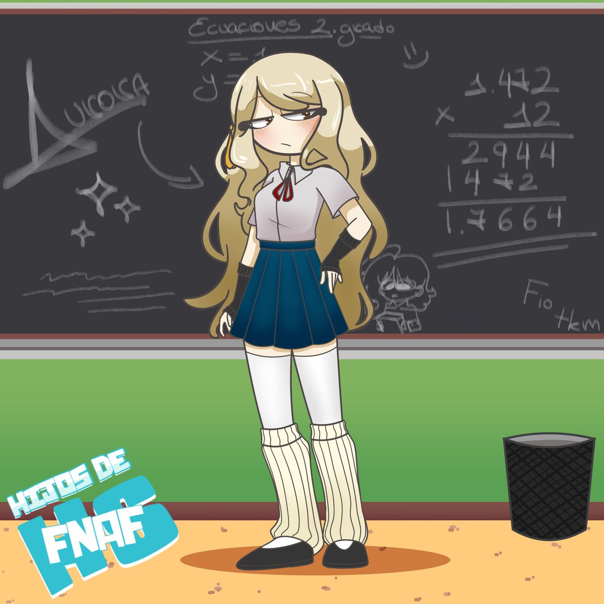 Chibicito's tweet image. Le hice fanart a Aurora por el diseño tan bonitix que tiene
#FNAFHS #HDFHS #HDFNAFHS