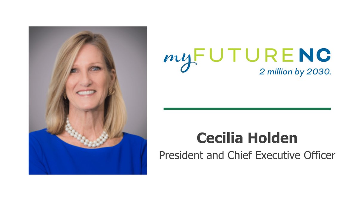 Thank you, Cecilia Holden, for joining @NCgoldenLEAF's Scott T. Hamilton on Critical Conversations. This was a great update on @myFutureNC's tracking of the State's goal to have 2M North Carolinians between the ages of 25-44 with a #degree or #credential. goldenleaf.org/news/critical-…