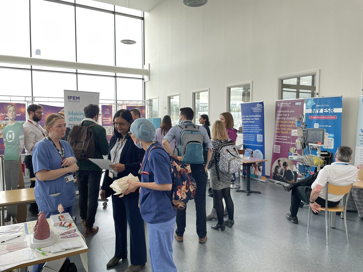 kathleenb71's tweet photo. Our last day in the RSUH atrium for Healthcare Science Week. Thank you to the teams from Respiratory, Clinical Technology, Audiology, Medical Physics, GI Physiology and all the UHNM Healthcare Scientists I may have forgotten, there’s been such support. What a team!
#HCSWeek24 https://t.co/CMUIxU36jJ