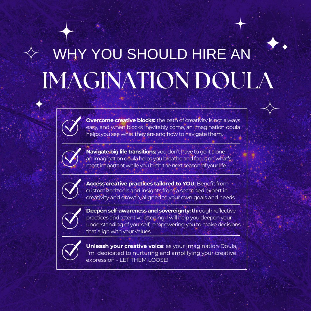 HeyMollyDarling's tweet photo. Feeling stuck creatively? Or maybe life's tossing you some curveballs? 🌟 As your go-to Imagination Doula, I'm here to help you break through those blocks and make those big life transitions feel like a breeze. https://t.co/O7XnCSNKdP