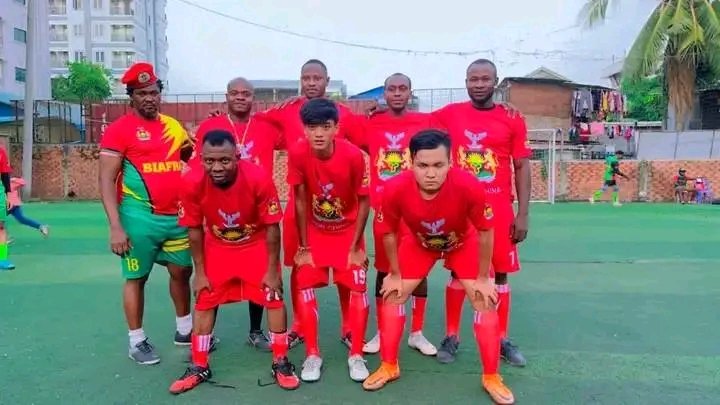 EmekaOjadi's tweet photo. IPOB ASIAN FREEDOM CUP kicks off on Sunday 17th March 2024.
The opening encounter will be the host, Team Cambodia vs Team Japan at Fun FC stadium Cambodia
#FreeNnamdiKanu #IPOBASIA https://t.co/9pwJU6fdcQ