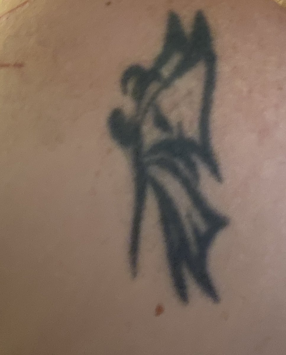 Goodbye to my very first tattoo, this little butterfly. It’s in the way of a large new one and will be gone tomorrow. 

I got it twenty years ago.