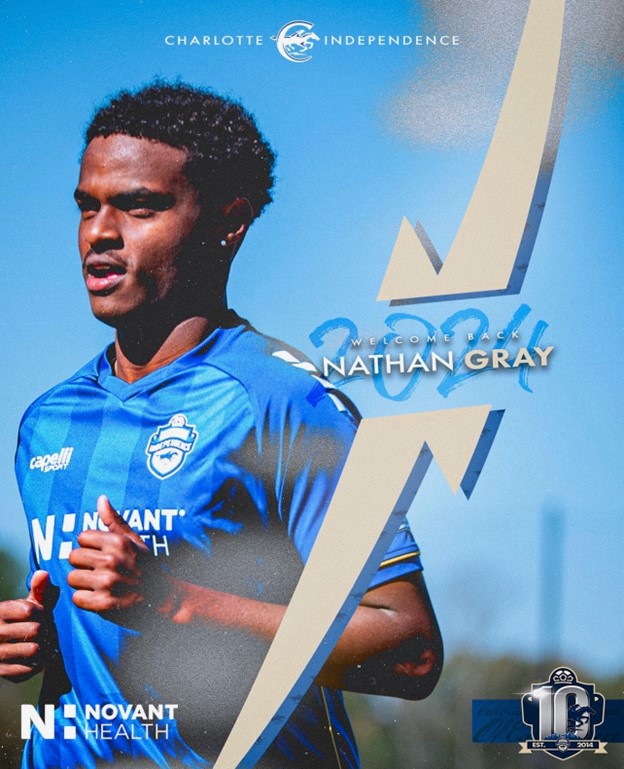 Lightnin_soccer's tweet image. Special thanks to @Independence for the Carolina Lightnin’ homage on the player kits and fan replica jersey. #LuvThat⚡️#GottaGetOne. Check them out at 3/16 home opener