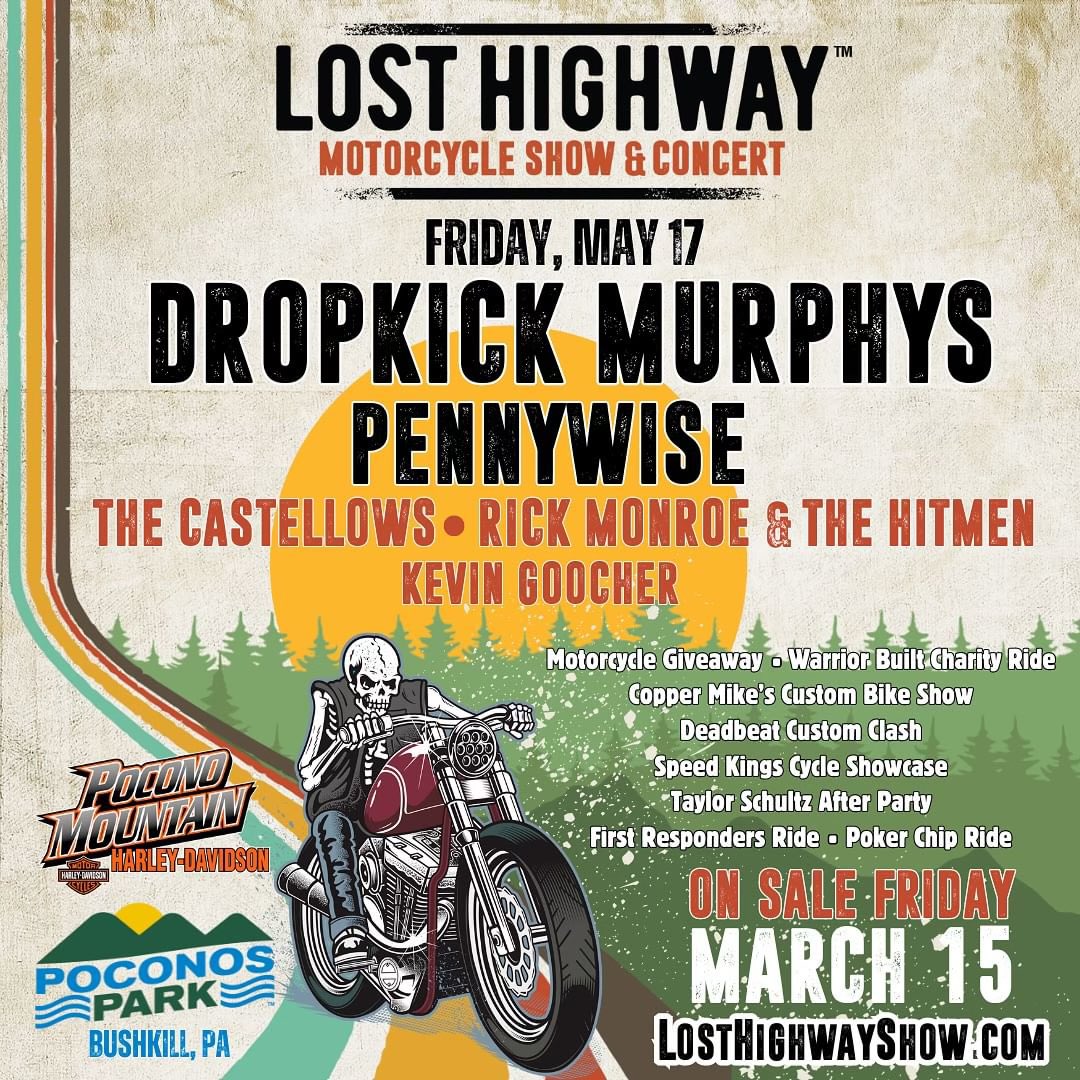 See you in the pit, Pennsylvania. Playing @LostHighwayFest on May 17 w/ @dropkickmurphys. 👊 Tix on-sale at losthighwayshow.com @monstermusic