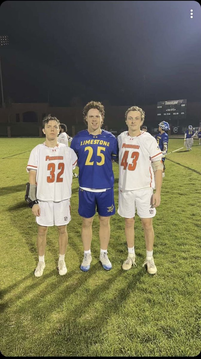 ELEV8 Alumni in mid-week action, as Chase Penner and Nick Drennan (<a href="/TusculumMLAX/">Tusculum Men's Lacrosse</a>) locked horns with Matt Colebrook (<a href="/LimestoneLax/">Limestone Lacrosse</a>)

#character #culture #compete #ELEV8Lacrosse #HORSES