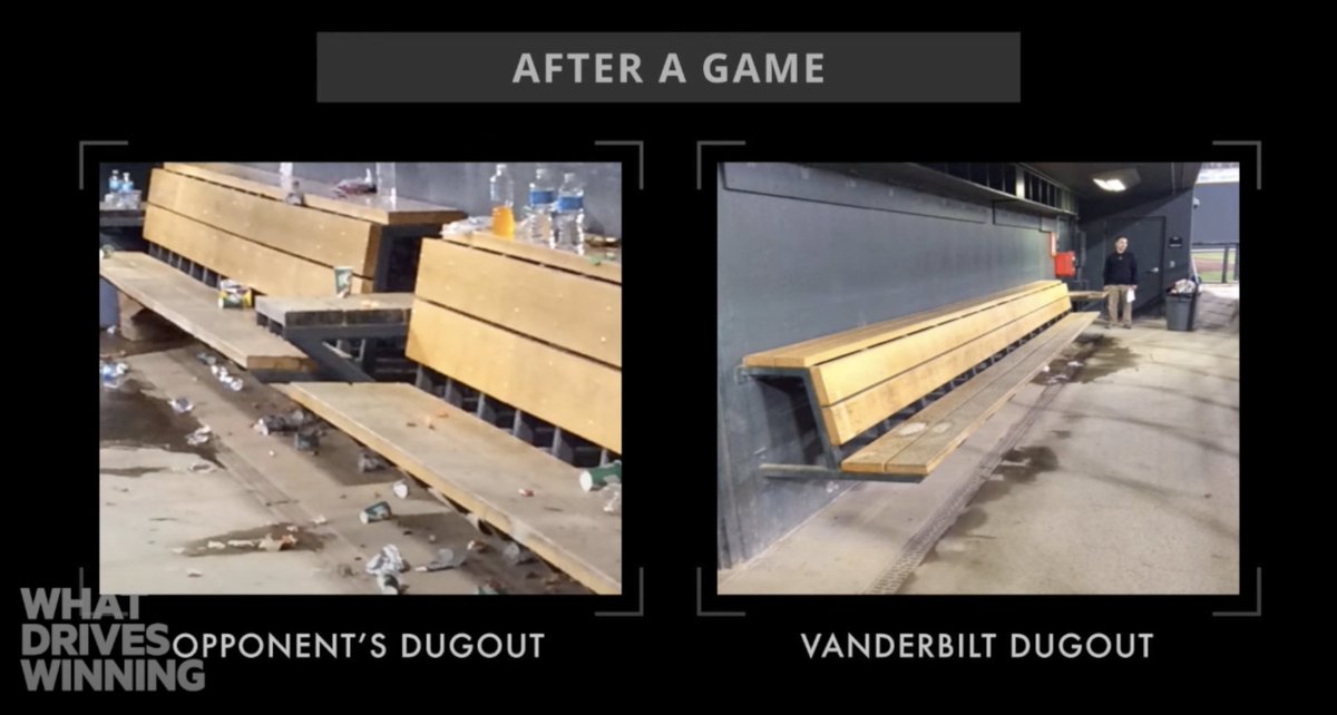 Always leave it better than you found it. This photo tells a lot about the Vanderbilt Baseball team culture. #ljcdsleadership