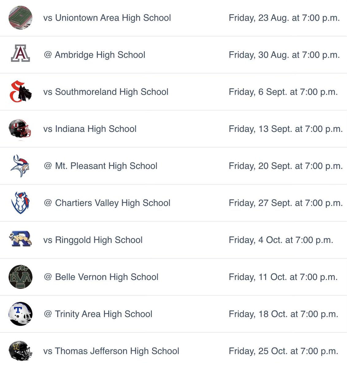 CoachKolesar's tweet photo. 2024 Schedule https://t.co/VeIhL10u55