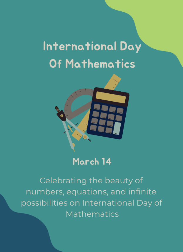 Embracing the beauty of numbers, equations, and infinite possibilities on International Day of Mathematics!🌐🔢 #MathDay #InfiniteWonders