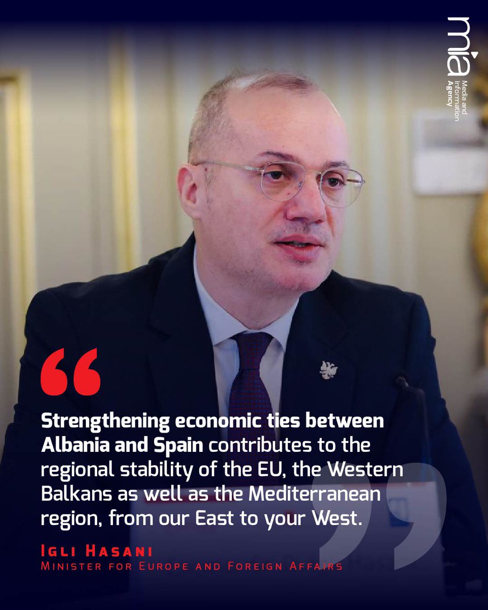 The address of the Minister for Europe and Foreign Affairs at the “Albanian-Spanish Business Forum” on strengthening partnerships in key strategic sectors between Albania and Spain, including tourism and infrastructure.