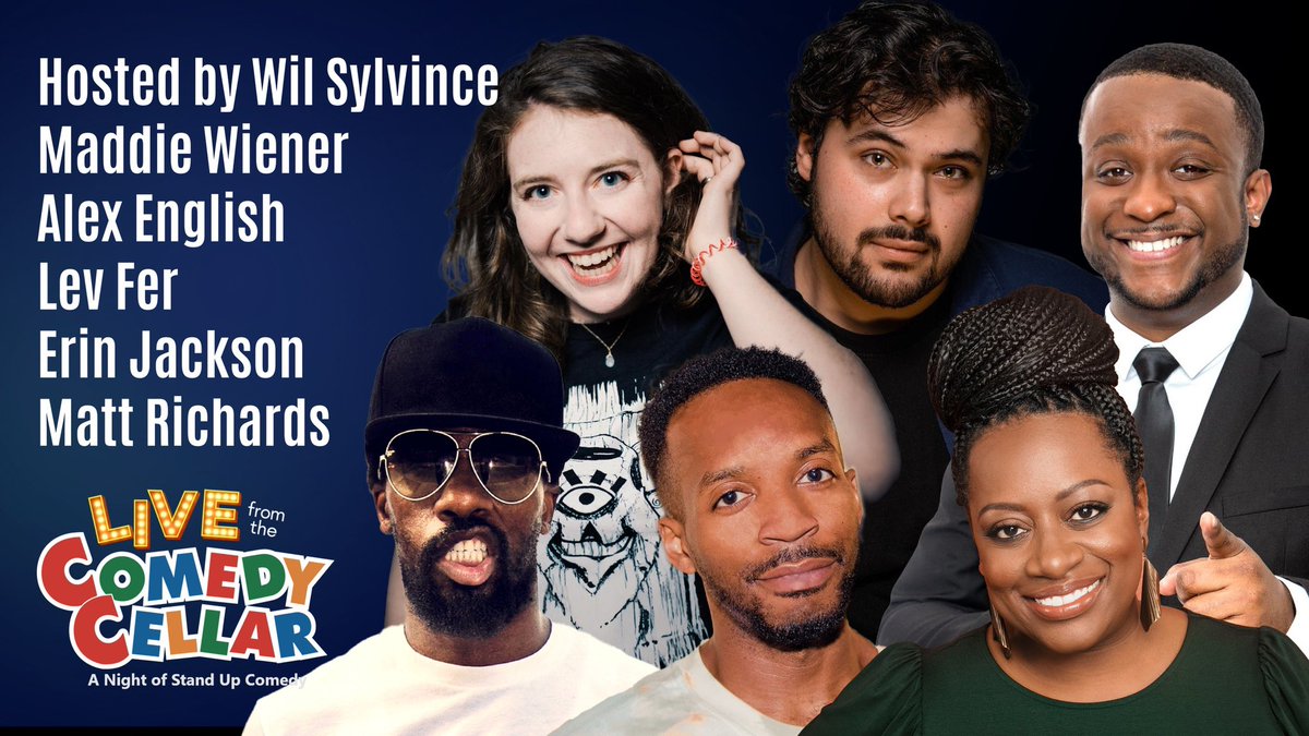 No reservation required! Sign up at mintcomedy.com to watch six top comedians perform LIVE from the world famous @ComedyCellarUSA without ever having to leave your home. Featuring: @wilsylvince #maddiewiener #alexenglish @thelevfershow @EJthecomic @mattwasfunny…