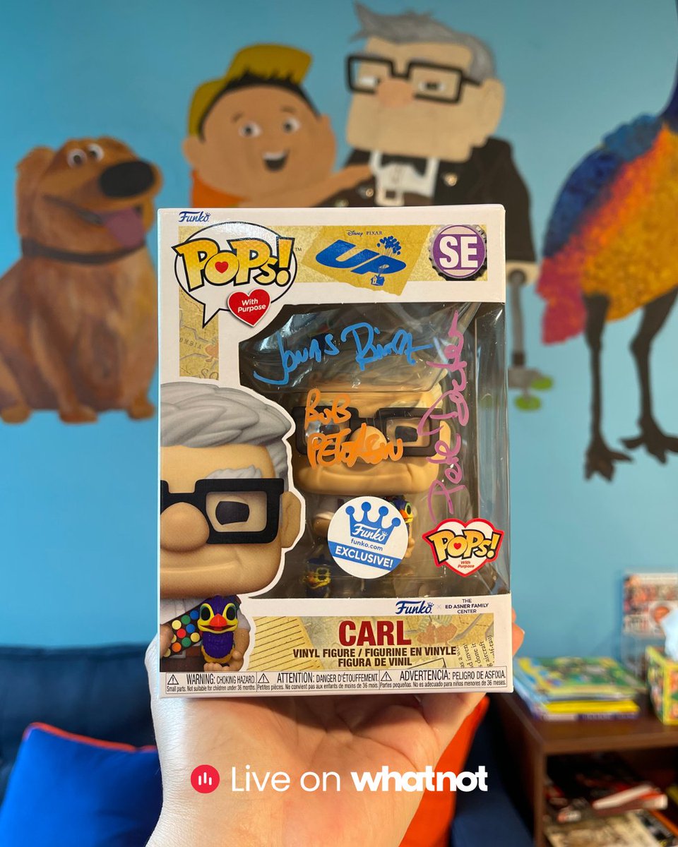 Join the @edasnercenter for signed collectibles and celeb appearances, this Saturday 3/16 at 8pm ET! Pick up rare Pops signed by Jason Sudeikis, Will Ferrell, Tom Hanks, and more. Plus, bid on a limited-edition 🎈 Up Pop signed by the team at Pixar — all benefiting an amazing…