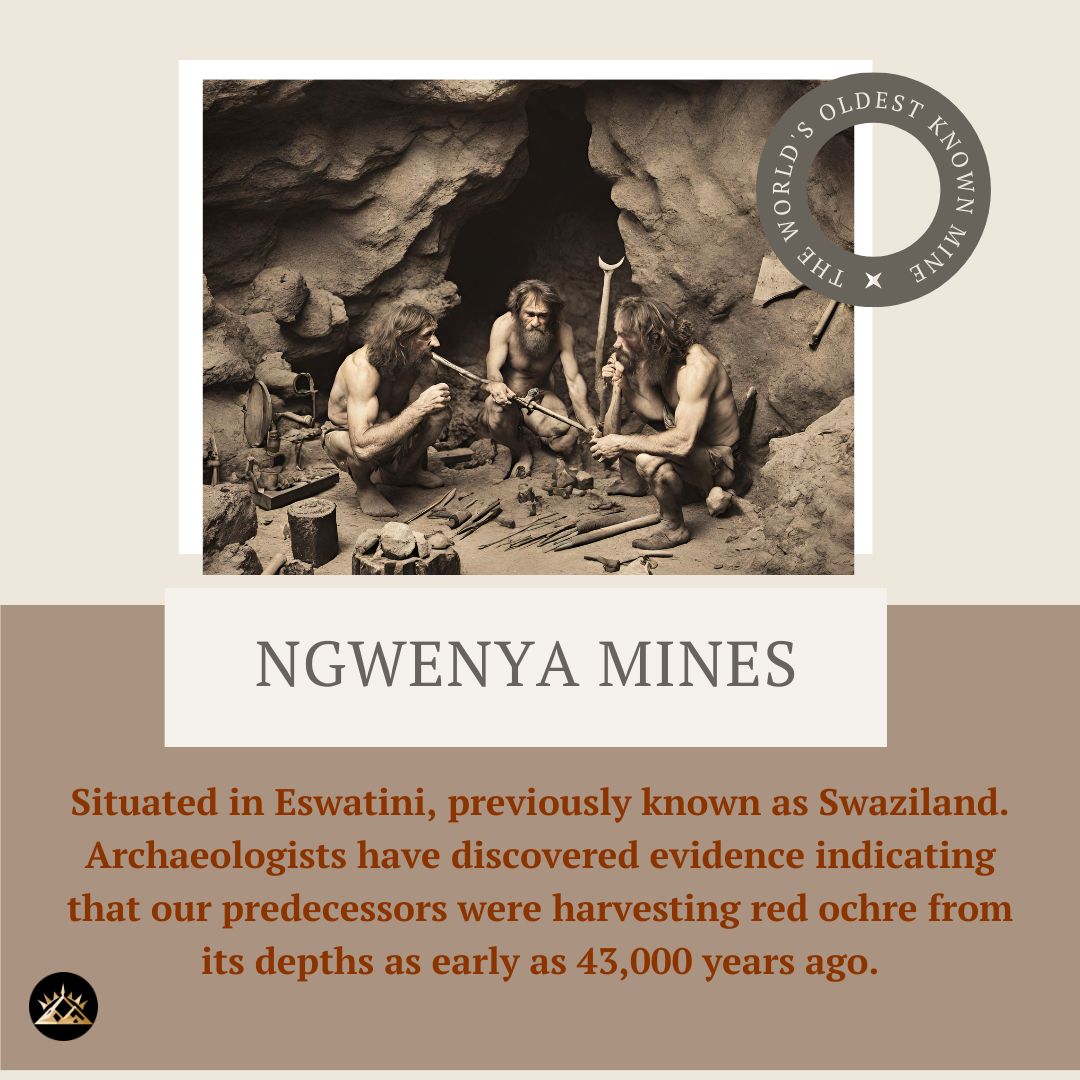 'Exploring the ancient bond between early humans and earth's jewels at Ngwenya Mine. A testament to our early mining endeavors, illuminated by nature's touch. #ThrowbackThursday #AncientMining #NgwenyaMine #HistoricJourneys #SunlitHeritage #MiningHeritage #EarthTreasures'