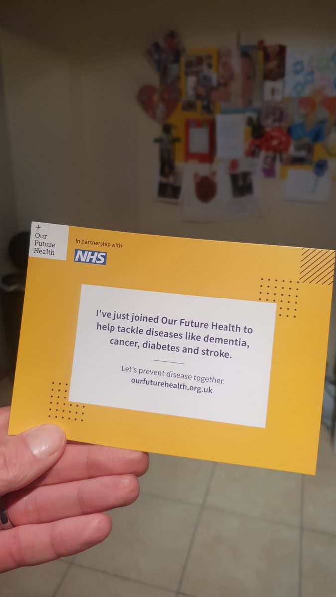 jamhend's tweet image. Really pleased to be able to be helping with research into some of the conditions that have  impacted people in my extended family. See if you can take part at ourfuturehealth.org.uk