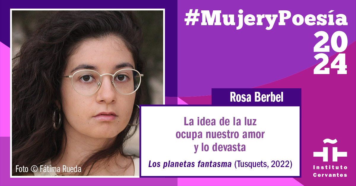 📚#LosPlanetasFantasma, de @Rosaberbel_, ed. @TusquetsEditor, 2022.        
💜Comparte los versos de tu poeta favorita y súmate a la iniciativa de @Bibliotecas_IC de @InstCervantes, con la etiqueta #MujeryPoesía.
👉🏽cervantes.on.worldcat.org/oclc/1321960058
📅Hasta el 21 de marzo 
#FelizJueves