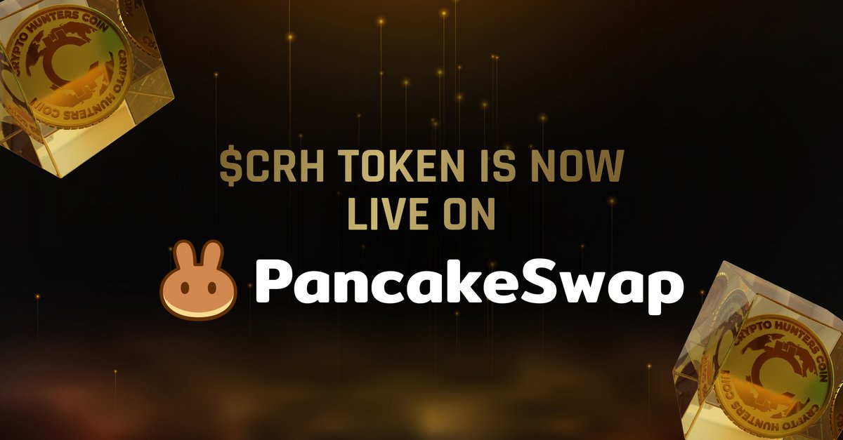 ⚠️ We are live⚠️

The $CRH token is now available on <a href="/PancakeSwap/">PancakeSwap</a>!

🥞 Trade, exchange, and join the $CRH community now!

Remember, each $CRH counts to one of the 9 million $CRH token prize pool

Link PancakeSwap⬇️
pancakeswap.finance/swap?inputCurr…

Link To The Next Crypto Hunters