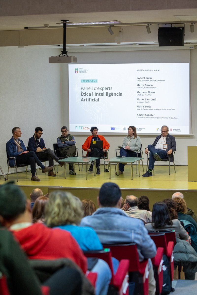 fietcat's tweet image. ✔️El pensament crític és fonamental per poder tenir la seguretat que el que ens retorna la #IA és correcte
✔️Èticament, no es deuria pressionar als centres donant la imatge que la IA farà els models computacionals que fins ara feia el professorat
@OEIAC_UdG @CIVIC_AI #FIETCAT