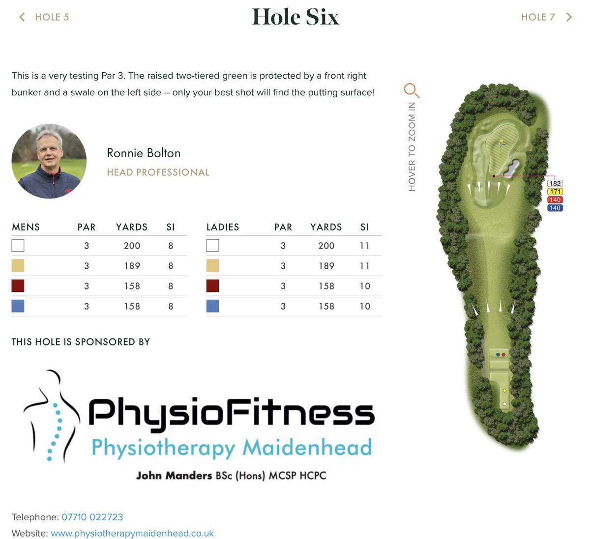 New hole sponsors at Burnham Beeches Golf Club. <a href="/JMPhysioFitness/">John Manders</a> #physiotherapy #physio