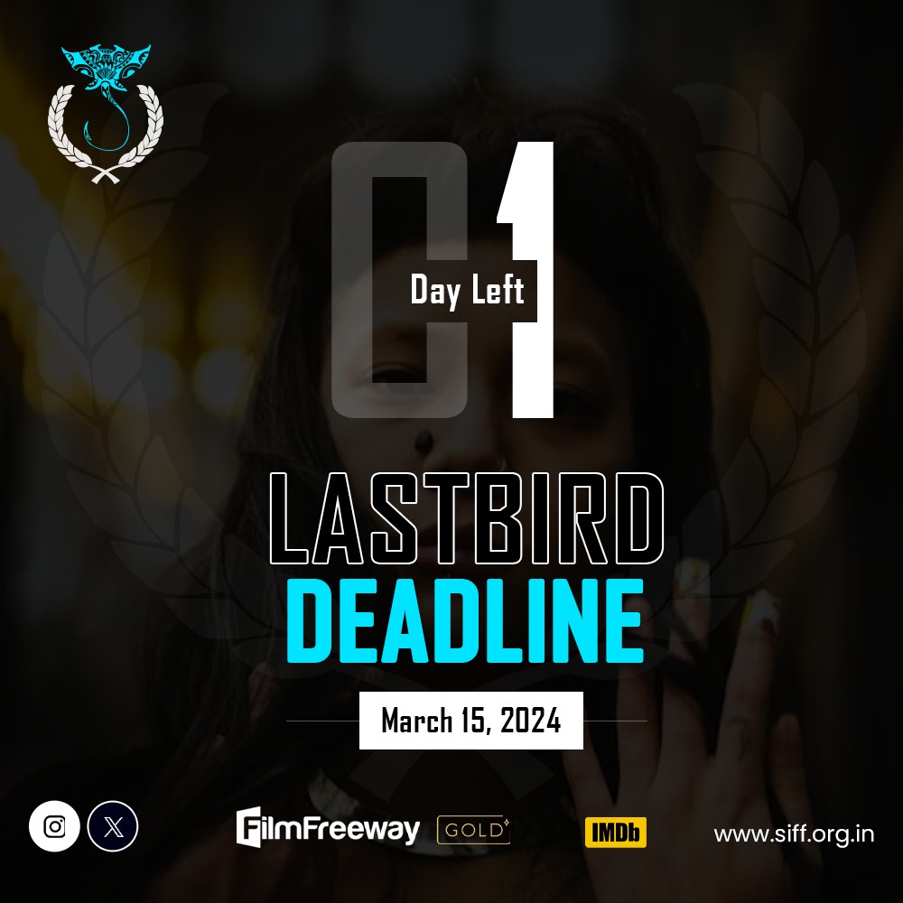 Don't miss the chance to showcase your creativity! Submit your film to the Stingray International Film Festival before the deadline. 
Use code STING12 by March 15th to avail of discounts. 
Visit filmfreeway.com/StingrayIntern… to submit.
#stingrayiff #supportindiefilms #lastbirddeadline