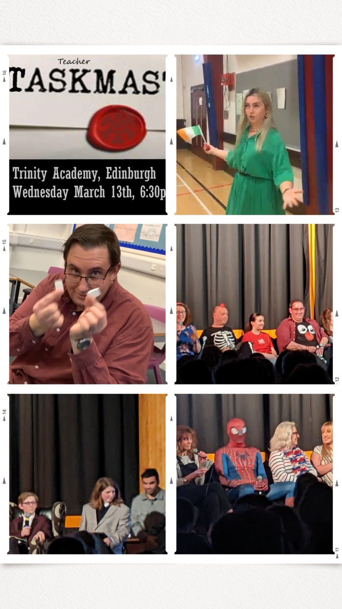 Teacher Taskmaster for <a href="/comicrelief/">Comic Relief</a> was a huge success with audience members impressed by the  leadership of the students involved - particularly TM Finn and Assistant Brooke. Congrats to Miss Devlin - TTM Champion 2024! #RedNoseDay is tomorrow, so @gdavies, over to you!