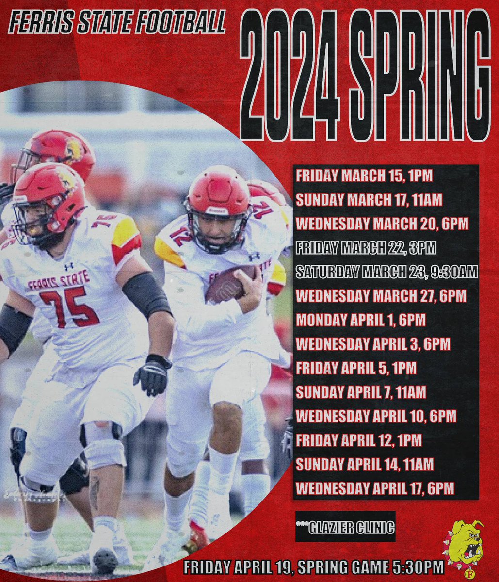SPRING BALL STARTS TOMORROW. Coaches, we would love to have you out to come watch & learn. If you are interested in coming, please reach out. GO DAWGS!