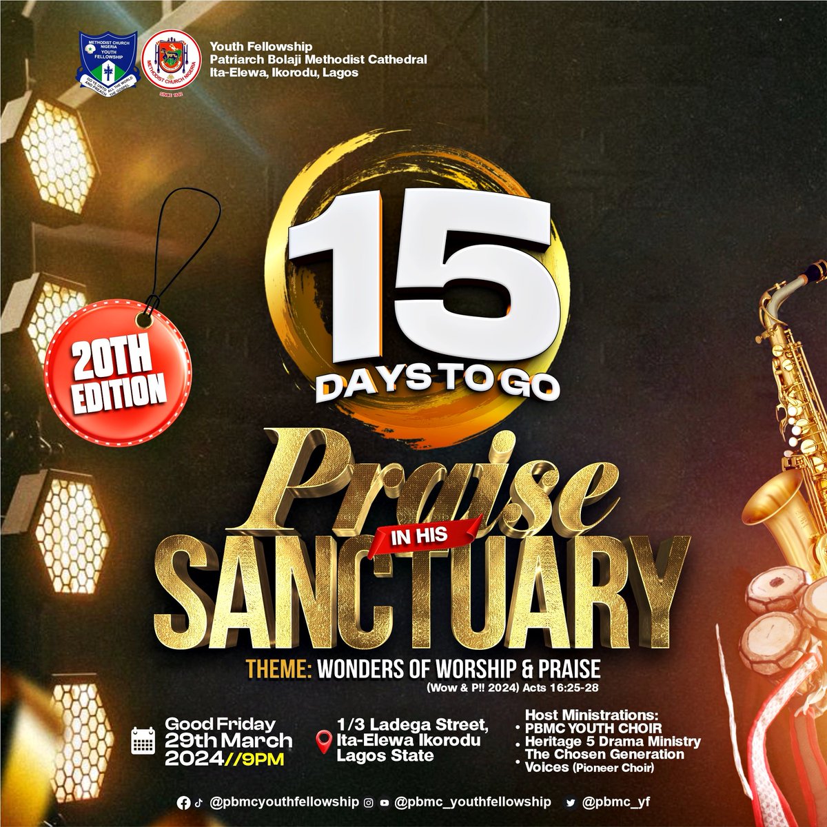 PBMC_YF's tweet photo. Let everything that has breath praise the Lord! It's another opportunity to gather in God's presence and him like never before 🥳

It's 15 days to go people. Are you readyyyy? Come with a heart of worship and your dancing shoes. Invite to invite someone😍💃🏻💃🏻
Heaven awaits you! https://t.co/Ibsc260Z9l