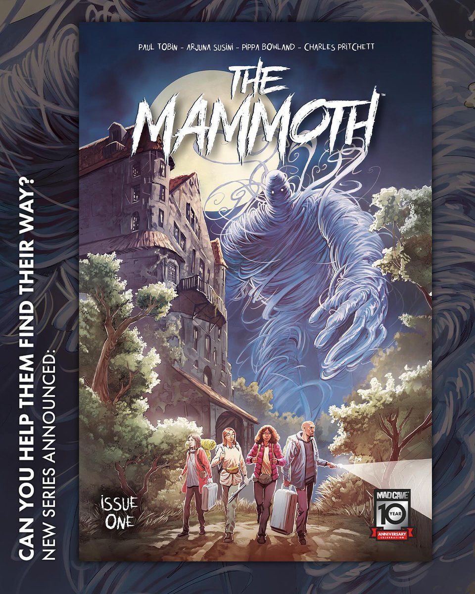 Can you help them find their way? 🌿 There’s high strangeness afoot in Broke Tree Valley. We're proud to announce THE MAMMOTH, the forthcoming sci-fi series written by @PaulTobin & artist @ArjunaSusini, colored by @PippaBowland! Get the deets: bit.ly/3VjfJgX