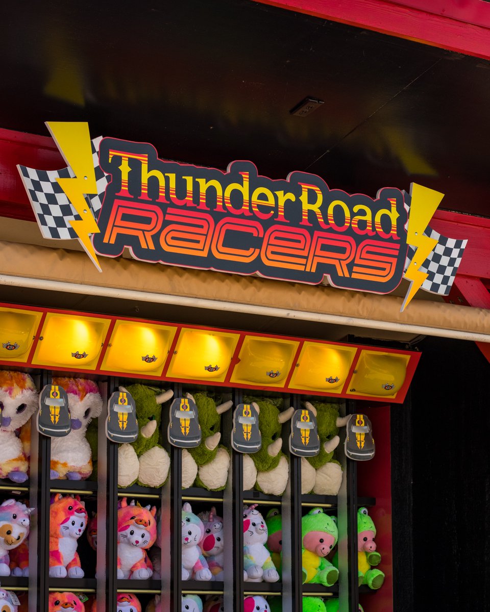 Carowinds's tweet photo. Race to the finish line with Thunder Road Racers, located near Thunder Striker! #Carowinds

See if you can spot the easter eggs at this new midway game. 😉 https://t.co/V62juhxUTr