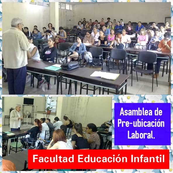 ErlenaC's tweet photo. Garantizando la ubicación laboral de los Egresados de la Facultad Educación Infantil. @UCLVCU https://t.co/wfSjSGrcXJ